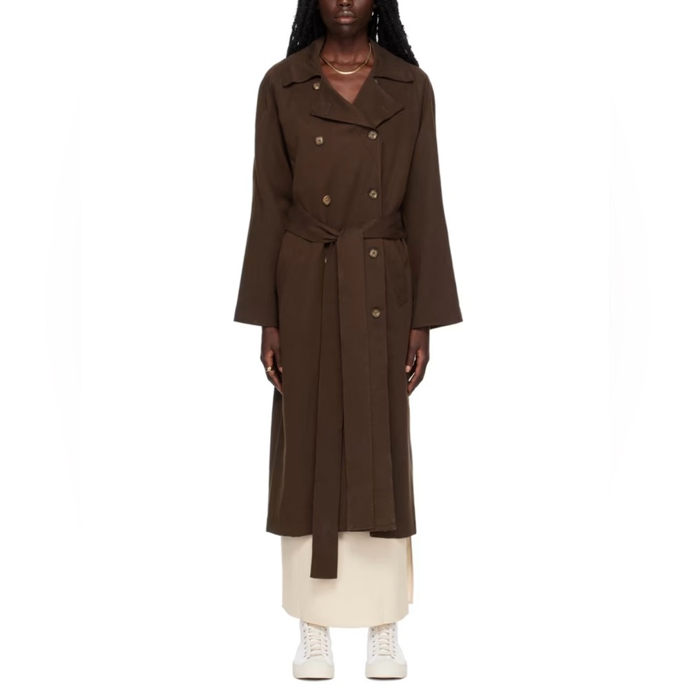 Reformation Kensington Trench Coat Brown - XL